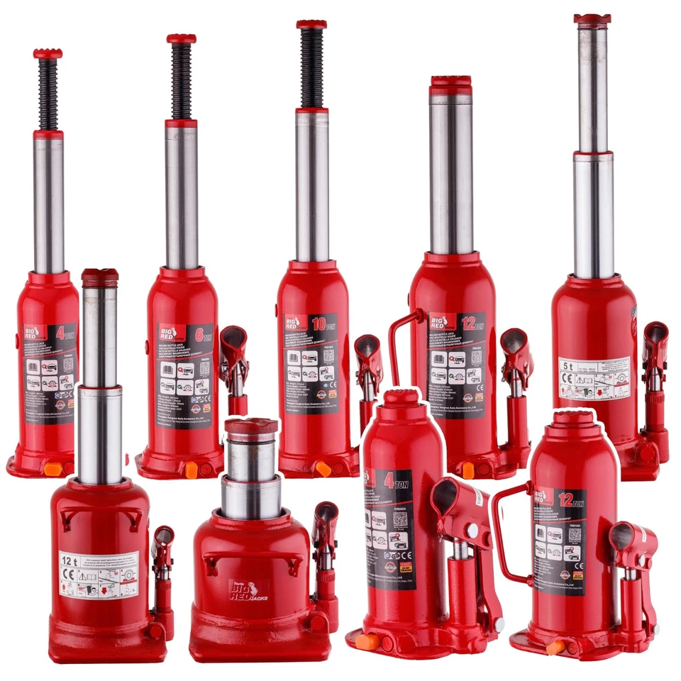 Jack Stamp Jack Hydraulic BIG RED 2 - 50 Ton 3T 4T 5T 10T 20T - Image 1 of 1