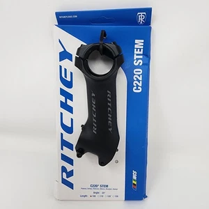 Ritchey WCS C220 25D Stem 31.8 mm Bar Clamp, 100 mm Length, +/-25 Degree, Black - Picture 1 of 9