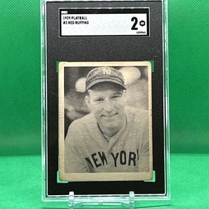 SGC 2 1939 Play Ball #3 Red Ruffing Yankees HOF 2 - GOOD - Picture 1 of 2