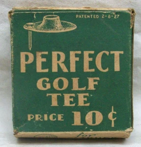 Vintage "Perfect Golf Tee" in Box (Essential Products, Milwaukee) Rubber Holder - Picture 1 of 6
