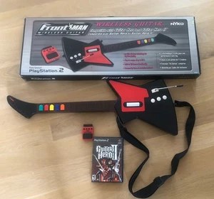 Guitarra Inalámbrica PS2 Guitar Hero Nyko Front Man con Dongle y Juego - Probada Funcionando - Imagen 1 de 10