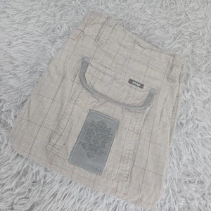 Marc Ecko cut & Sew Mens 38 Gray Plaid Standard Fit Cotton Cargo Shorts - Picture 1 of 12