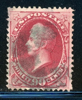 UNITED STATES 19th Century Selections: Scott #155 90c Carmine 1872 CV$350+ - Image 1 of 2