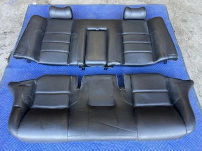 Conjunto de asiento trasero Jaguar XJR XJ8 X308 1998-2003 cojín de cuero negro OE #4664E Foto 1 de 4