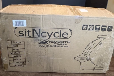 Bicicleta de Ejercicio Smooth Fitness SitNCycle Sit N Cycle Nueva en Caja Azul/Blanco Foto 1 de 4