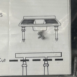 SS Scale Structures LTD 5102 Küchenspüle & Zubehörbausatz Metall HO Maßstab 1/87 - Bild 1 von 5