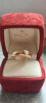 WEMPE BY KIM Sensual Ring kleiner Brillant 750 Rosegold 18 K massiv Größe 57-58 - Bild 1 von 4