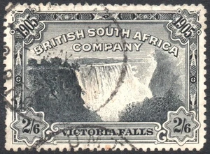 Rhodesia 1905 2s6d black, P14, Victoria Falls, SG.98, fine used cat.£170 - Picture 1 of 1