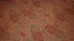 BALLARD DESIGN ASHFORD PAISLEY KRAVET ENGLISH 100% LINEN FABRIC BY THE YARD 54"W - Picture 1 of 5