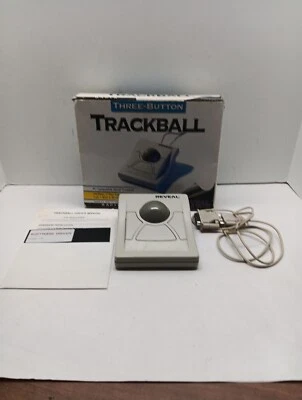 Vintage Reveal Trackball Roller Ball Mouse with 3 buttons Model RA010 - Image 1 of 4
