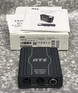 RTS BP-6000 BP6000 A4M SCHWARZ DUAL KANAL UNIVERSAL BÜRTELPACK 4 PIN STECKER HDST - Bild 1 von 9