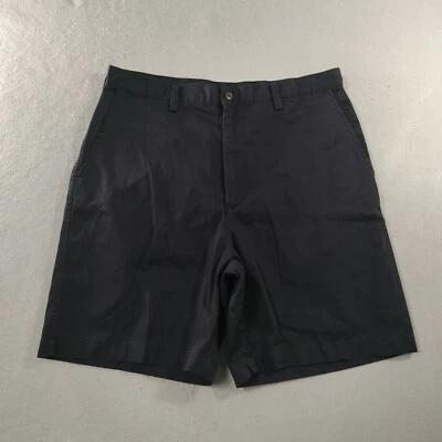 Haggar EZ's Flat Front Black Khaki Golf Shorts Mens Size 34 - Image 1 of 4