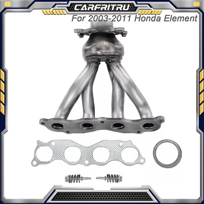 Exhaust Manifold Kit W/ Gaskets & Bolts 18100PZDA00 for Honda Element 2003-2011 - Image 1 of 4