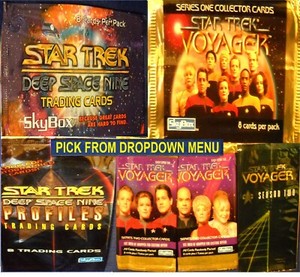 1995-1998 Star Trek Deep Space Nine & Voyager Sn 1 & 2 INSERTS/Chase U-PICK-1