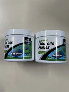 2 Seachem NutriDiet Chlorella Fish Flakes - Natural Probiotic Formula 50 g/each  - Picture 1 of 2