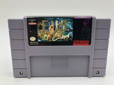 E.V.O. Search for Eden (Super Nintendo, SNES) -- Authentic game cart -- EVO - Image 1 of 4