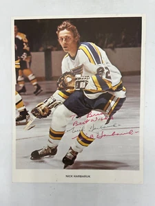 Nick Harbaruk - Hockey Autogramm signed - St Louis Blues 7 x 9 inches - Bild 1 von 3