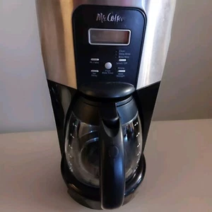 MR COFFEE 12 CUP PROGRAMMABLE BVMC-EHX41 BLACK with CHROME ACCENT - Picture 1 of 6