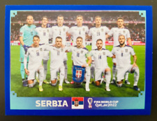 2022 Panini FIFA World Cup Qatar SRB1 Serbia Team Photo blue sticker