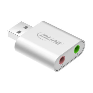 InLine® USB Audio Soundadapter, Mini Aluminium Gehäuse - Bild 1 von 1