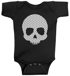 Threadrock Bebé Calavera Hecho de Calaveras Infantil Body Pirata Motociclista - Imagen 1 de 6