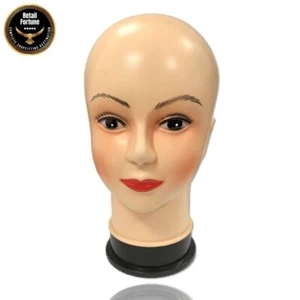 MANICHINO ALTO IN PLASTICA MANICHINO DONNA TESTA ESPOSITORE SCIARPE PARRUCCHE CAPPELLI GIOIELLI - Foto 1 di 4