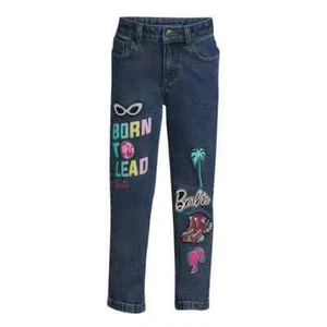 BARBIE - SIZE: 18 - Born to Lead Dark Wash Denim Straight Leg Jeans - NEW! - Picture 1 of 4