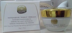 KEDMA INTENSIVE NIGHT CREAM-DEAD SEA MINERALS-AGE DEFYING INGREDIENTS &VITAMIN A - Picture 1 of 3