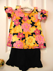 Childrens Place Girls sz 4T floral top ruffled shorts 2pc set lot NEW w/tag 🌷🌺