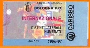 C2018- Vecchio BIGLIETTO PARTITA CALCIO- 1996-97  BOLOGNA VS INTER - Picture 1 of 1