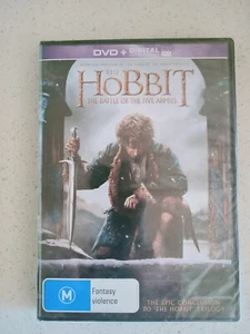 THE HOBBIT THE BATTLE OF THE FIVE ARMIES DVD NEW SEALED. FREE POST & TRACKING - Picture 1 of 2