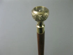 COMPASS HANDLE FOLDABLE STICK GIFTCLASSIC STYLE WOODEN WALKING STICK CANE - Picture 1 of 10