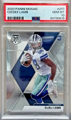 2020 Panini Mosaic CeeDee Lamb Rookie PSA 10 - Image 1 of 2