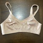 Playtex Back Smoothing Bra 36B Wire Free Satin Light Lined 4159 Tan