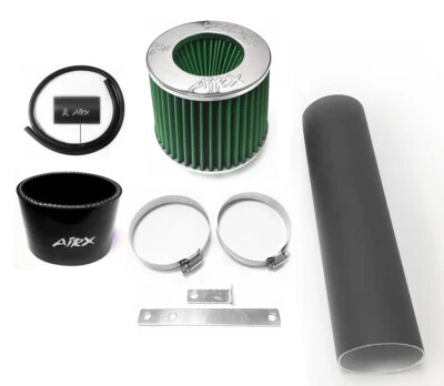 AirX Racing Coated Black-Green For 1PC 2004-2006 Acura MDX 3.5L V6 Air Intake - Image 1 of 2