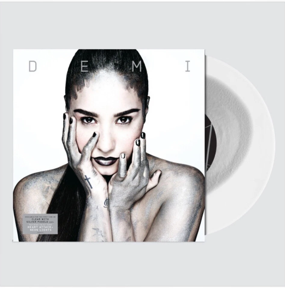 DEMI LOVATO Demi LP on CLEAR/SILVER PUDDLE VINYL New SEALED colored SELF TITLED - Image 1 of 1