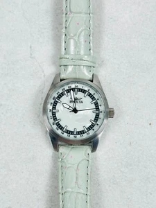 Invicta Specialty Watch Womens 32mm Light Blue Green Leather Band New Battery - Picture 1 of 14