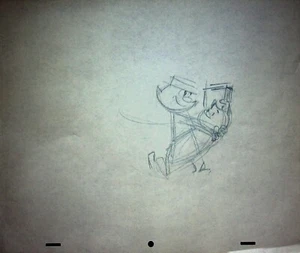 Dan Gordon 1950s Original Hand-Drawn Production Layout Pencil Hanna-Barbera #LF - Picture 1 of 2