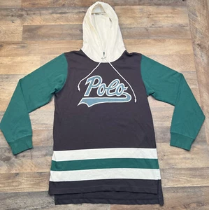 Polo Ralph Lauren Hombres Sudadera con Capucha Script Deletrear Logo Verde Negro Talla XL - Imagen 1 de 18