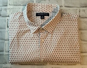 Mizzen+Main Shirt Mens XXL White Longsleeve Floral Untucked USA NWOT - Picture 1 of 6