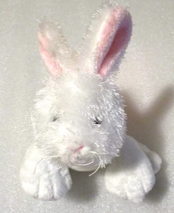 Ganz-Cheektowaga Webkinz 9" lungo bianco coniglietto coniglio peluche imbottito - Foto 1 di 12