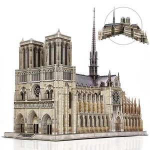 CubicFun 3D Puzzle for Adults Moveable Notre Dame de Paris Church Model Kits ... - Picture 1 of 9