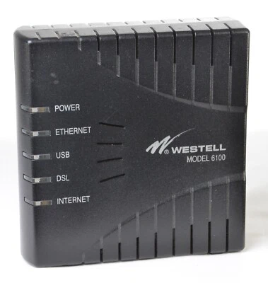 WESTELL 6100 E90-610015-06 DSL Internet Router - with Power Cord - Image 1 of 4