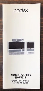 Codex - 6505/6525 PAD Operator's Reference Guide - Bild 1 von 5