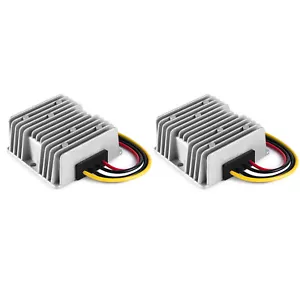 2 piezas CARRITO DE GOLF CONVERTIDOR DC DC 20 AMP 24V VOLTIOS REDUCTOR DE VOLTAJE REGULADOR A 12V - Imagen 1 de 3