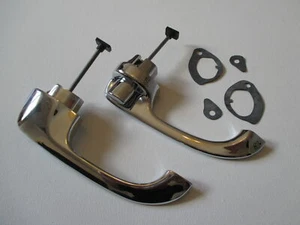 65 - 68 CHEV EXTERIOR REAR DOOR HANDLES NEW 66 67 CHEVROLET IMPALA SEDAN - Picture 1 of 1