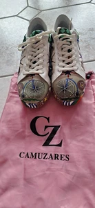 Camuzares, ausgefallener Leder Sneaker, Glitzer, Samt, Swarovskisteinchen, 41 - Bild 1 von 8