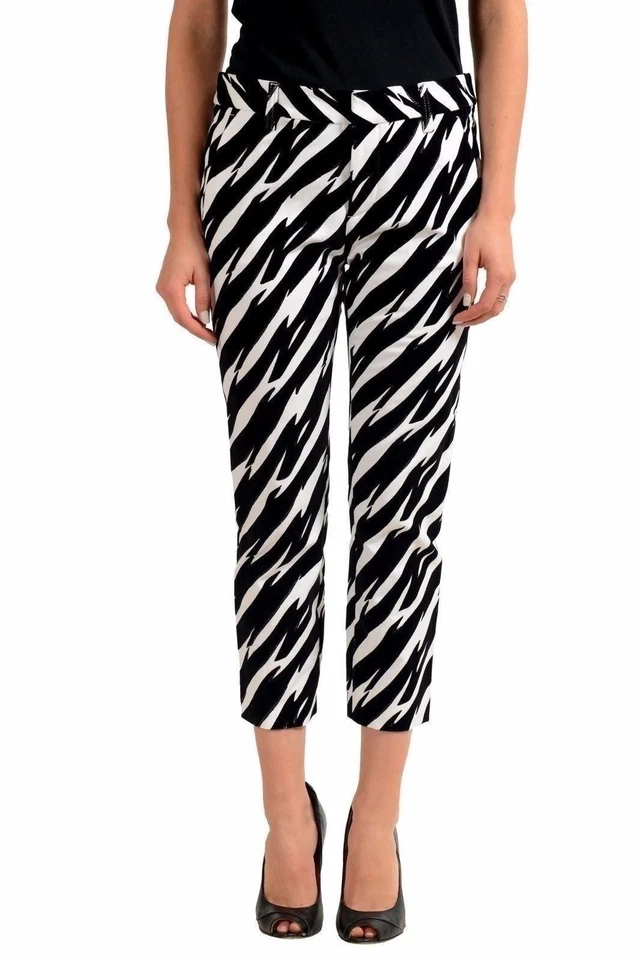 Pantalones informales recortados multicolores para mujer Dsquared2 US XS IT 38 Foto 1 de 4