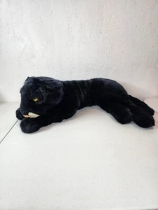 Vintage Black Panther Plush Laying Down. - Picture 1 of 11