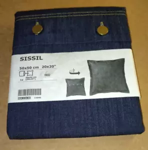 Ikea SISSIL Kissenbezug, blau 50x50 cm Neu Kissenhülle 004.326.88 - Bild 1 von 2
